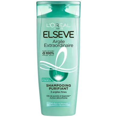 Shampooing argile extraordinaire cheveux normaux tendance à regraisserELSEVE 300ml