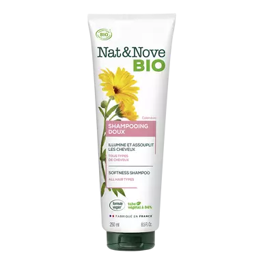 Shampooing calendula tous types de cheveux bio NAT&NOVE BIO, 250ml