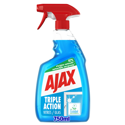 Ajax Nettoyant spray vitres Triple Action 750 ml