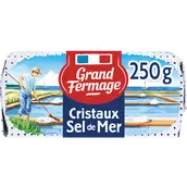 Beurre aux cristaux de sel de mer de Noirmoutier 80% de matière grasseGRAND FERMAGE, plaquette de 250g