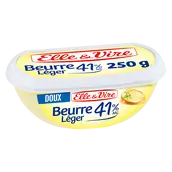 Beurre allégé doux 41% MG ELLE&VIRE - barquette 250g