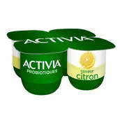 Yaourt citron bifidus ACTIVIA - 4x125g