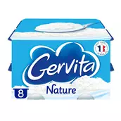 Fromage blanc mousse nature GERVITA - 8x100g