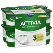 Yaourt nature bifidus ACTIVIA - 12x125g