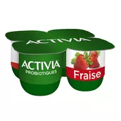 Yaourt aux fruits bifidus fraise ACTIVIA - 4x125g