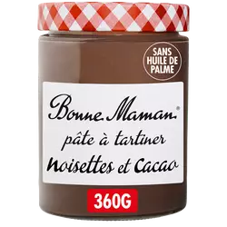 Pâte à tartiner noisette cacao BONNE MAMAN 360g