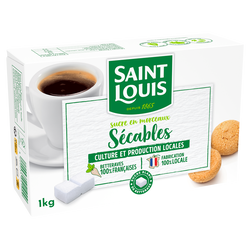 Sucre cristal ST LOUIS, paquet de 1kg