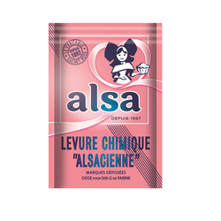 Levure chimique AlSA, sachet de 8 soit 88g