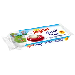 Lait concentré non sucré "Nuage de Lait" REGILAIT, 10 coupelles, 75g