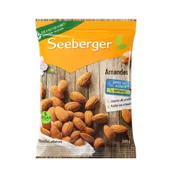 Amandes décortiquées, SEEBERGER, sachet 200g
