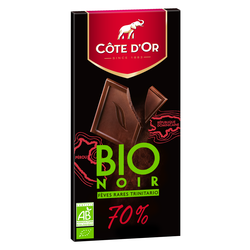 Chocolat noir 70% Bio COTE D'OR - Tablette de 90g