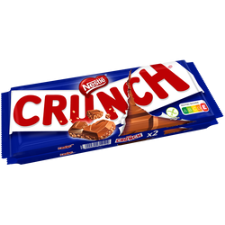 Chocolat lait et céréales croustillantes CRUNCH - 2 tablettes de 100g