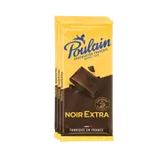 Tablette Chocolat Noir Extra POULAIN - 3x100g