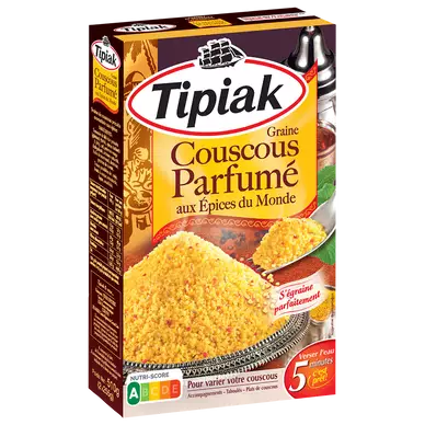 Couscous parfumé aux épices du monde TIPIAK - 2x255g