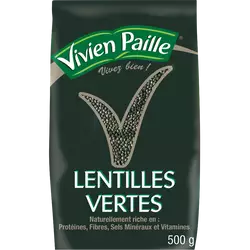 Lentilles vertes VIVIEN PAILLE, paquet 500g