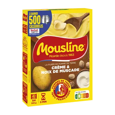 Purée créme noix de muscade MOUSLINE 4 personnes 500g