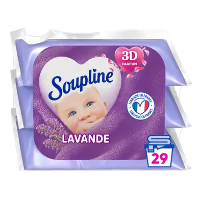Adoucissant 3d lavande éco rech.SOUPLINE 3x200ml