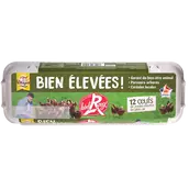 Oeufs Plein air Label rouge BIEN ELEVEES L'OEUF DE NOS VILLAGES - Boîte de 12