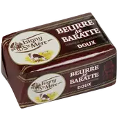 Beurre de baratte doux ISIGNY STE MERE, 82%mg, plaquette de 250g