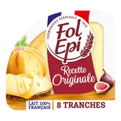 Fromage en tranches tendre et fruitée FOL EPI - 8 tranches 150g