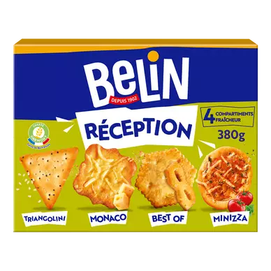 Biscuits apéritifs crackers réception BELIN - Paquet de 380g