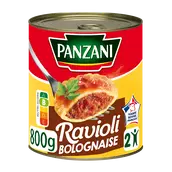 Raviolis à la sauce bolognaise PANZANI, boîte de 800g