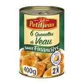 Quenelle de veau sauce financière PETIT JEAN, boîte de 400g