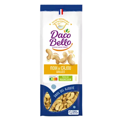 Noix de cajou grillée non salée, DACO BELLO, sachet 175g