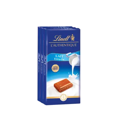 Tablette chocolat maître chocolatier lait ext.fin LINDT x3 300g