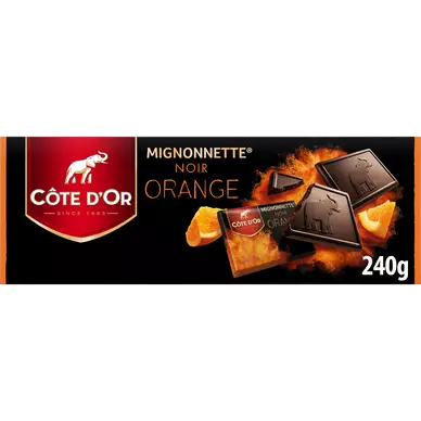 Chocolat noir orange mignonnettes COTE D'OR - Boîte de 24 - 240g