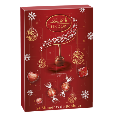 Calendrier de l'avent Chocolat au lait LINDT LINDOR - 268g