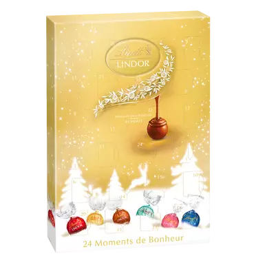 Calendrier de l'avent assortiment de chocolat LINDT LINDOR - 300g