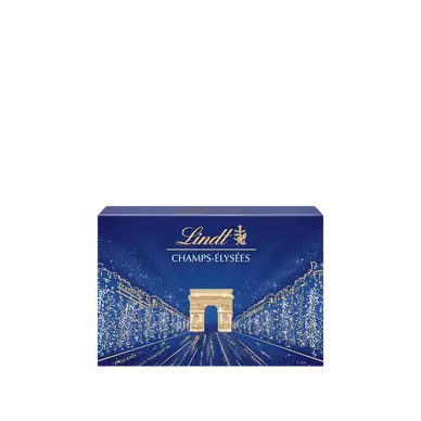 Boite d'assortiment Chocolat lait, noir, blanc LINDT CHAMPS-ELYSEES -182g - 17 Bouchées