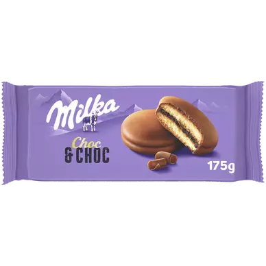 Gâteaux moelleux fourrés au chocolat Cake & Choc MILKA - Boîte de 175g