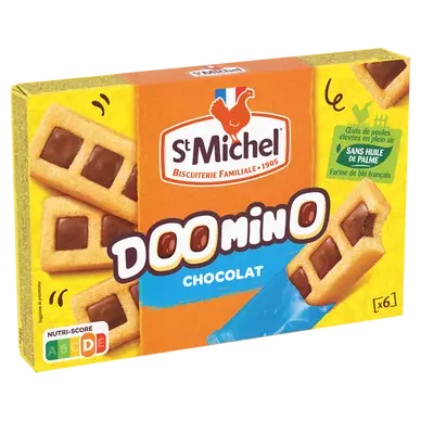 Gâteau avec nappage au chocolat en poudre doomino ST MICHEL 180g
