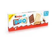 Biscuits KINDER Duo chocoalt lait et blanc x12 - 150g