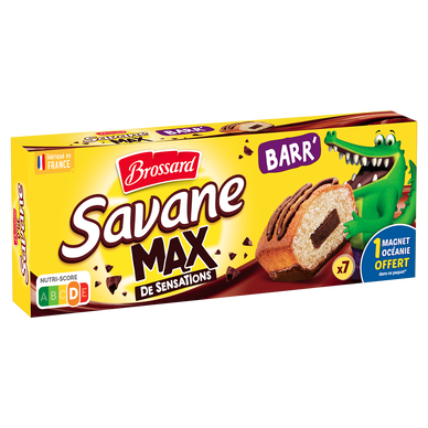 Gâteau SAVANE Max Barr' Pocket BROSSARD, x7, 210g