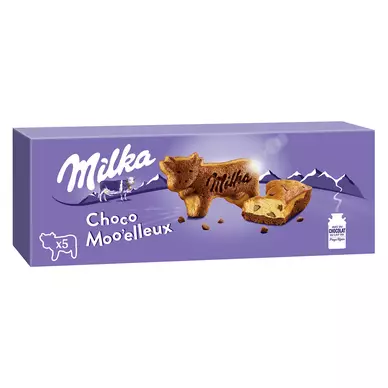 Gâteaux moëlleux aux pépites de chocolat MILKA - Boîte de 140g