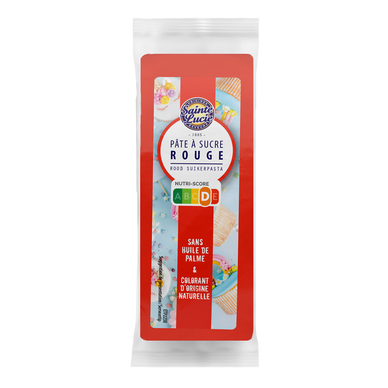 Pâte a sucre rouge SAINTE LUCIE, 100g