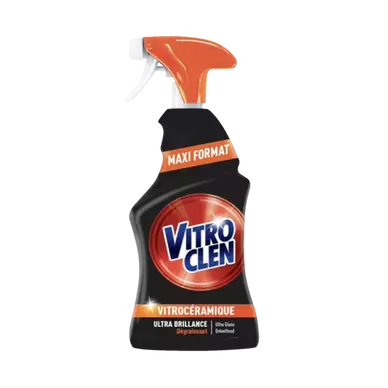 Nettoyant crème pour plaques vitrocéramiques et induction VITROCLEN,450ML