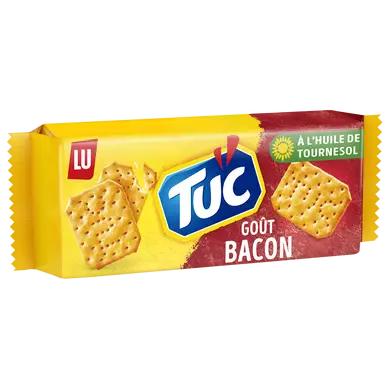 Biscuits apéritifs crackers goût bacon TUC - Paquet de 100g