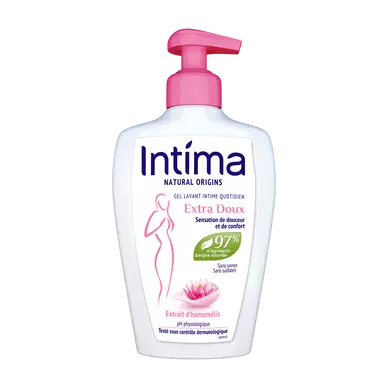 Gel Lavant Toilette Intime Natural Extra Doux Hamamélis - INTIMA - 200ml