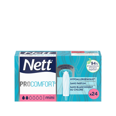 Tampons digitaux sans applicateur pro confort mini NETT, x24