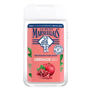Gel douche extra doux parfum grenade de méditerranée LE PETIT MARSEILLAIS, 250ml