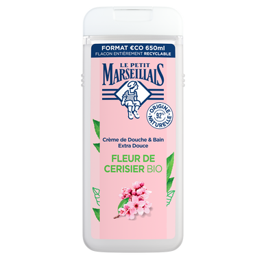 Gel Douche extra doux fleur de cerisier LE PETIT MARSEILLAIS flacon 650ml