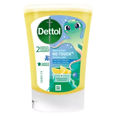 Recharge Savon Liquide Mains Citron Antibactérien No Touch - DETTOL -250ml