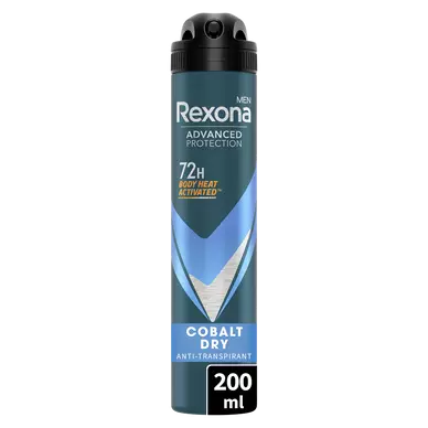 Déodorant Homme anti-transpirant cobalt dry 72h REXONA - Spray 200ml