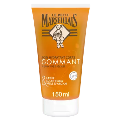 Soin gommant pour le corps hydratant au karité et huile d'argan LE PETIT MARSEILLAIS, 150ml