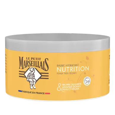 Baume corps nourrisant karité amande argan LE PETIT MARSEILLAIS, 300mL