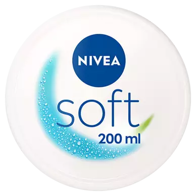 Crème de soin hydratante Soft NIVEA, pot 200ml